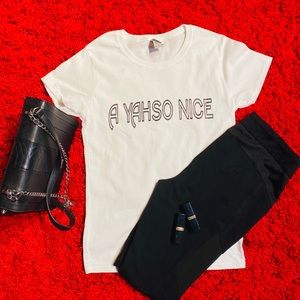 T-shirt small, medium, large.